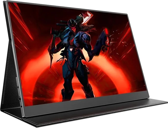 Monitor portativ, Uperfect, UGame C2 M160U04, 16" 2560×1600 120Hz IPS, 2× USB‑C + mini HDMI, altoparlantë të integruar, VESA 75×75, me këllëf