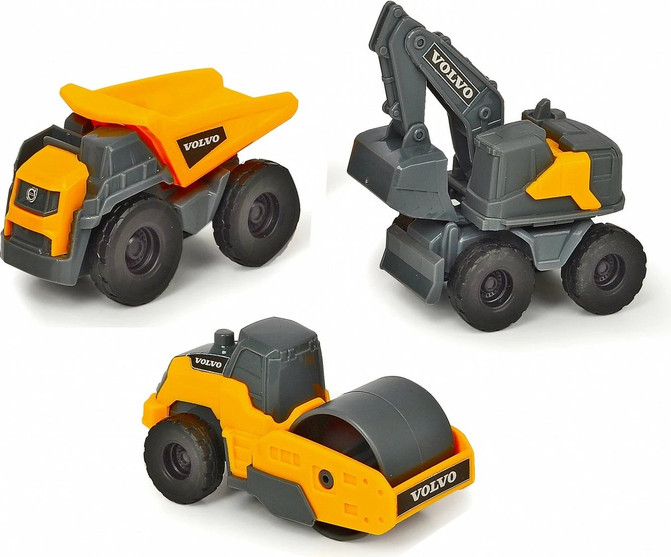 Set lodrash ndërtimi Dickie Volvo, 3 copë, plastikë, gri/verdhe