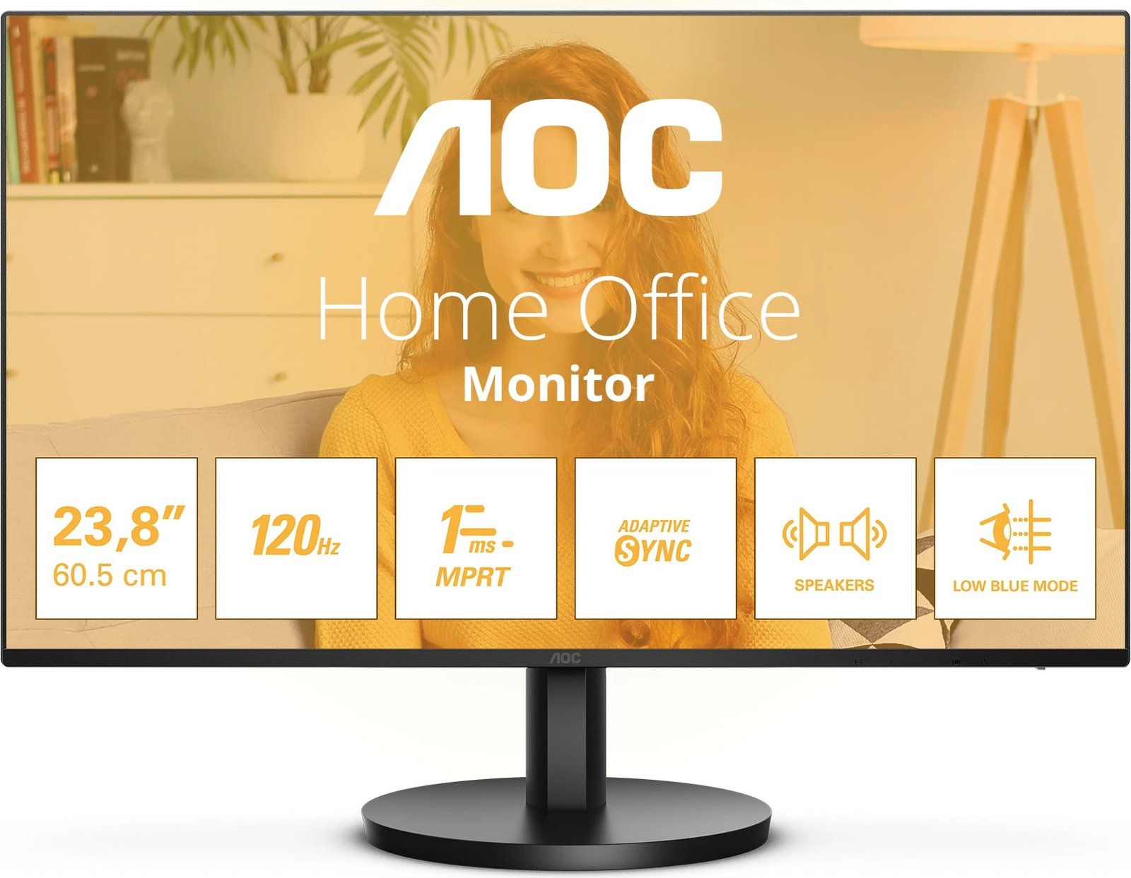 Monitor AOC 24B3QA2 23.8 inç IPS Full HD, Speaker, HDMI+DP, e zi
