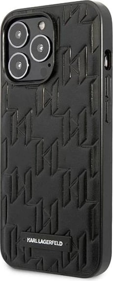 Mbështjellës Karl Lagerfeld Monogram Plaque për iPhone 13 / 13 Pro, i zi