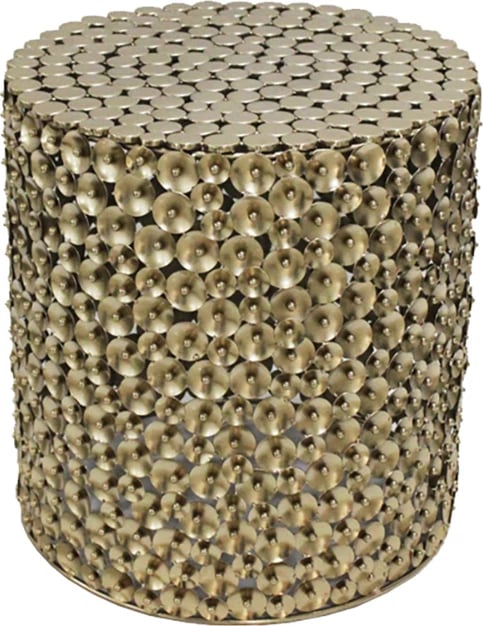 Set tavolinash kafeje POPPY, 2 copë, ngjyrë ari antik, 44x44x46.5