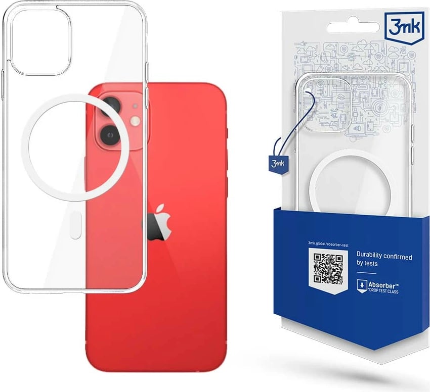 Mbështjellës 3mk MagCase për iPhone 12 mini, transparent, me MagSafe