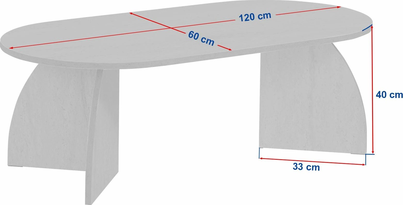 Tavolinë kafeje Nordure, ngjyrë dru e zezë