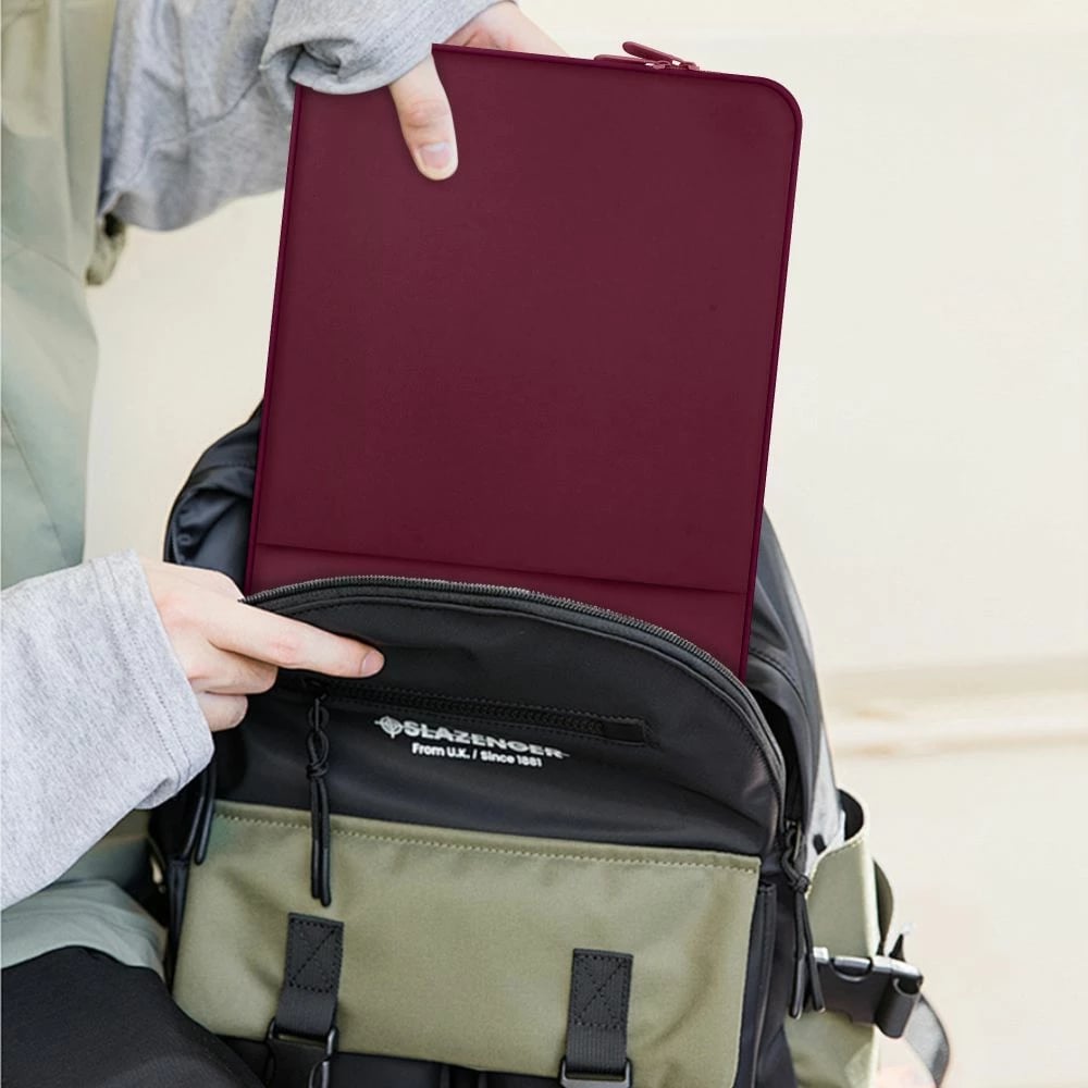 Mbështjellës laptopi Tech-Protect Neoprene 15-16 inç, Kuq e errët