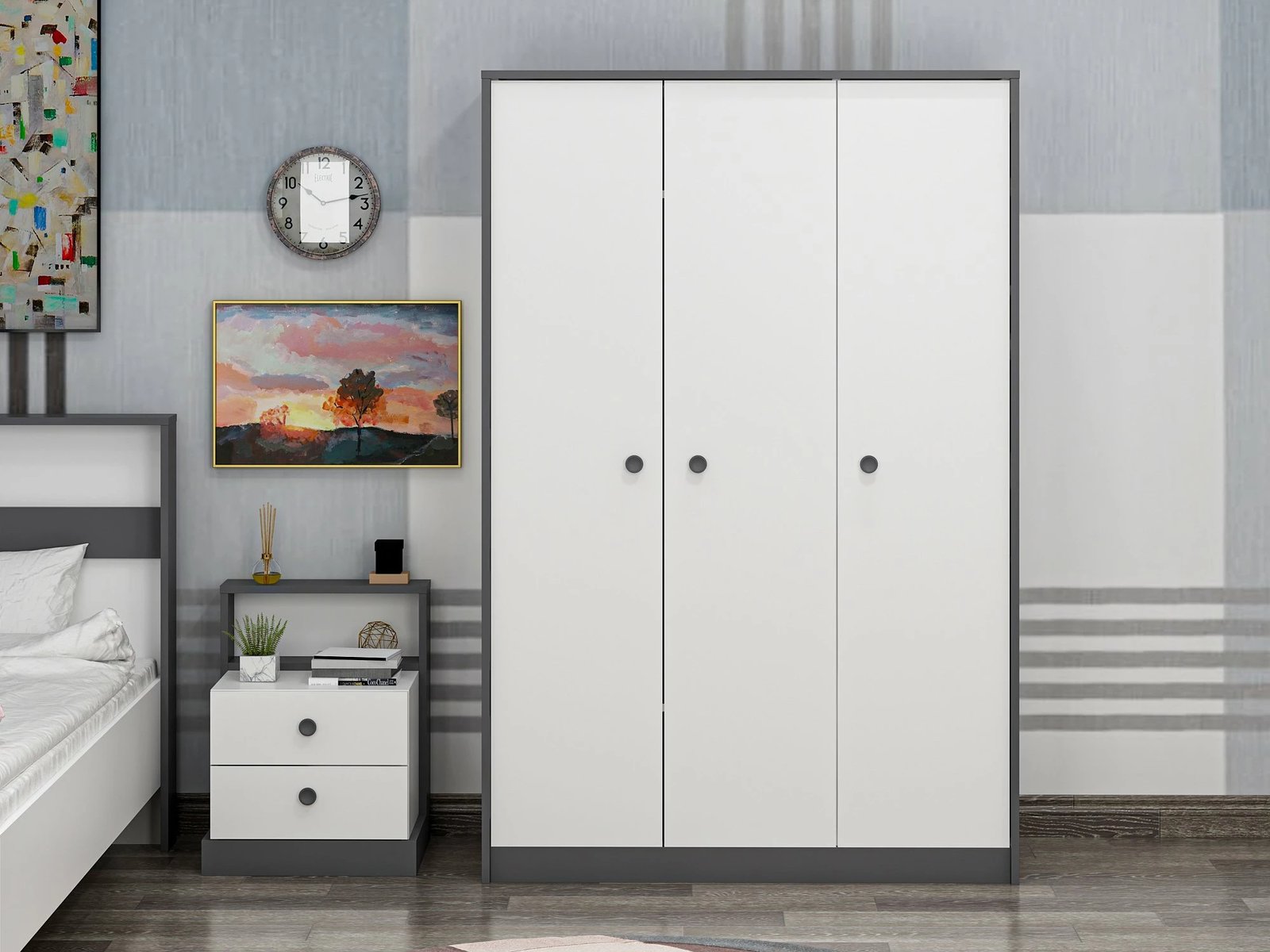 Dollap Hanah Home, Life, i bardhë, antracit