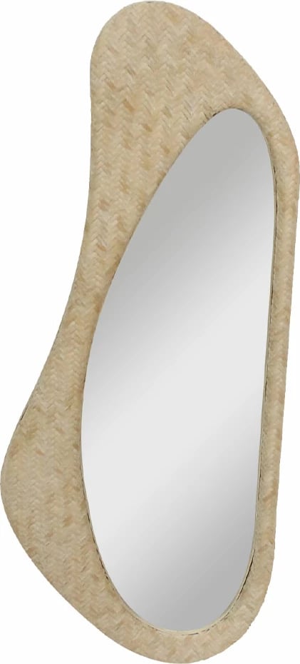 Pasqyrë Kamira, ratan natyral, 41x3.5x97 cm