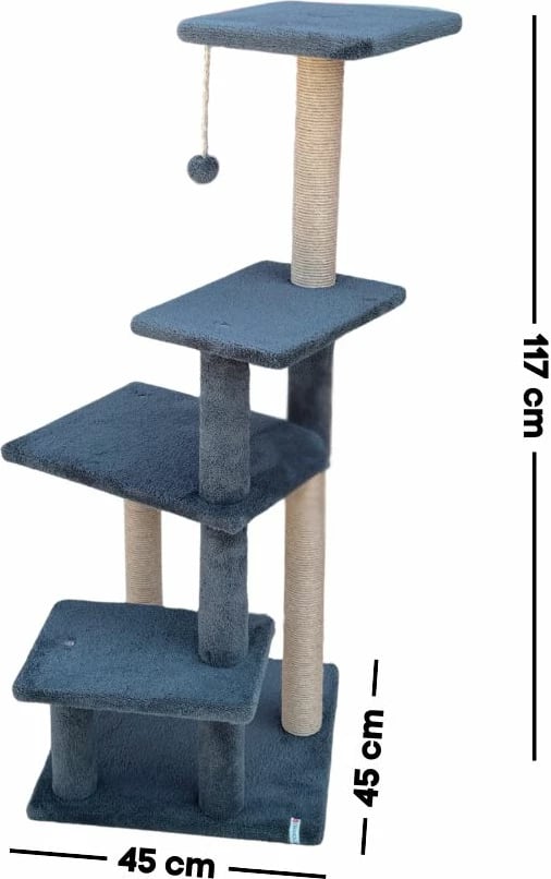 Pllakë gërvishtëse për mace, Paws & Whiskers, Alessi, ngjyrë antracit