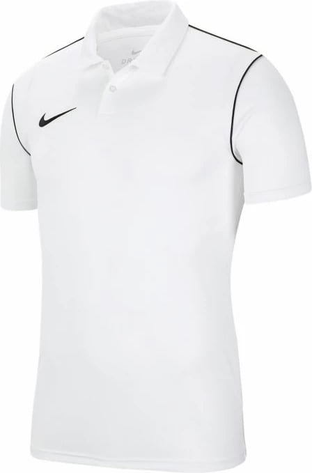 Fanellë polo për fëmijë Nike, e bardhë