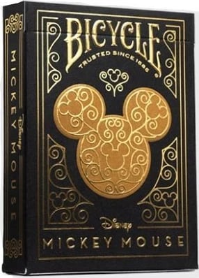 Letra loje Bicycle Mickey Mouse Black & Gold, 95546