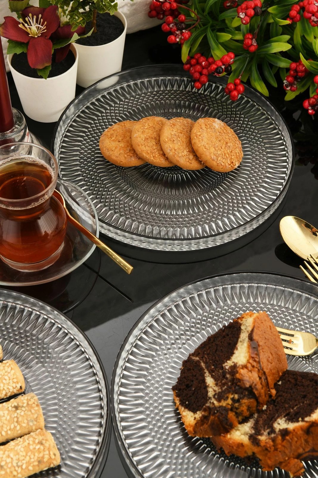 Set pjatash ëmbëlsirash (6 copë), Hermia Marsilya, 6PTSB