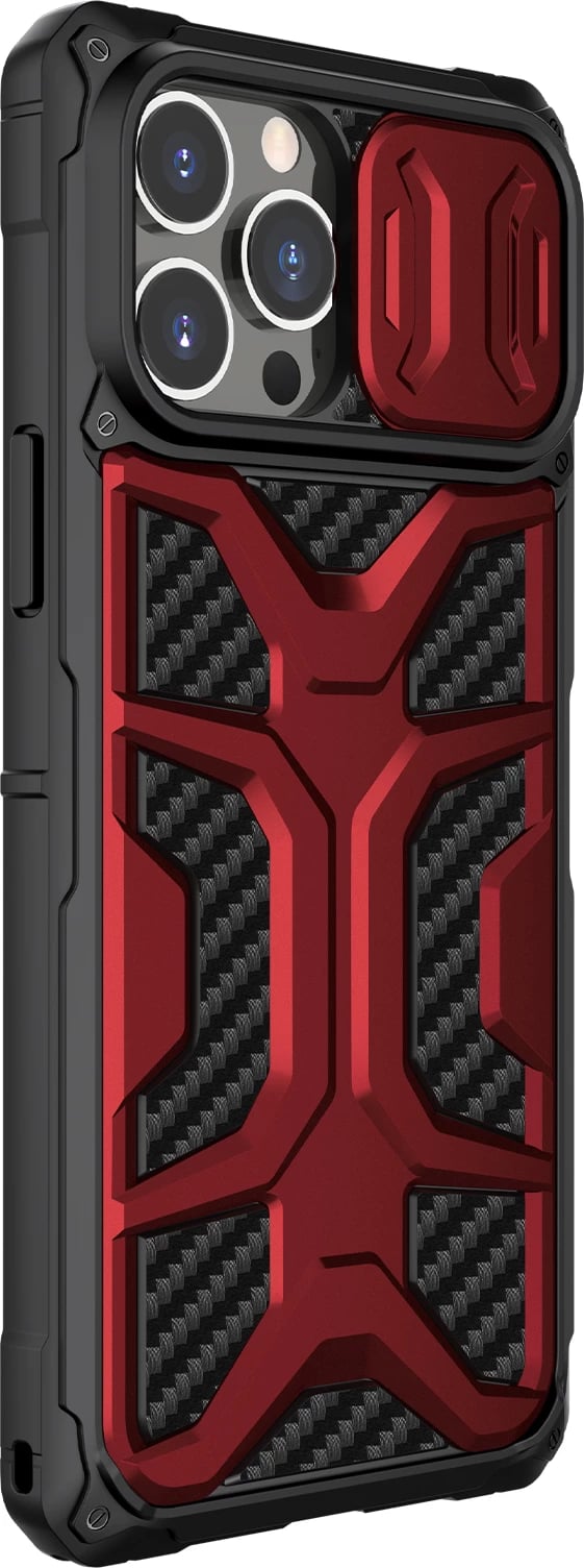 Mbështjellës Nillkin Adventurer Case për iPhone 13 Pro, me mbrojtje kamere, Kuq