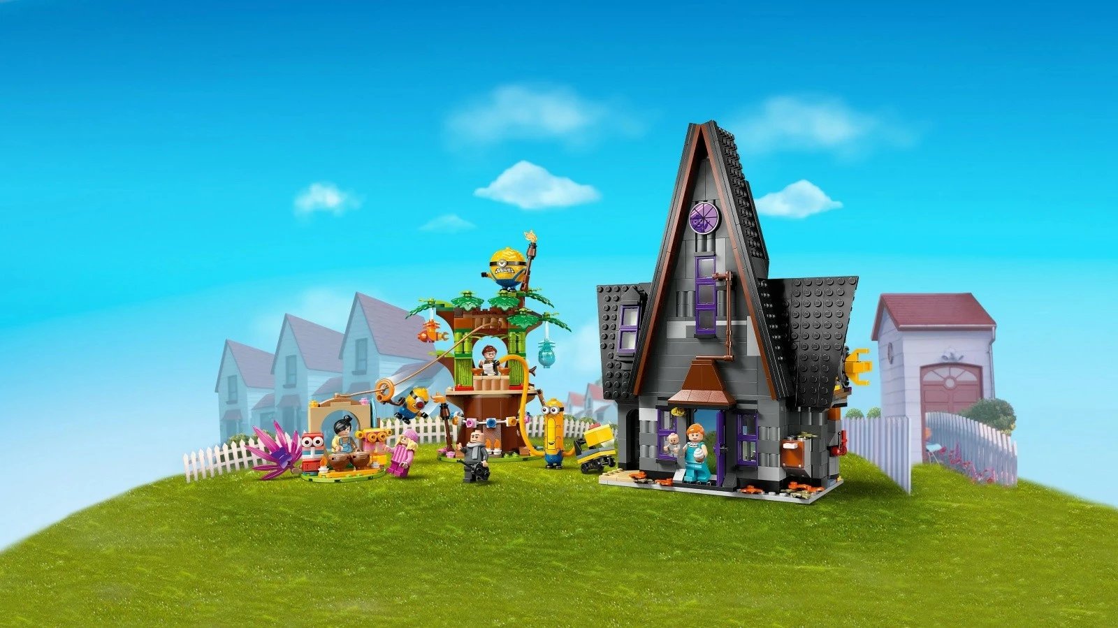 Set LEGO Minions Gru's Family Residence 75583, 868 pjesë, plastikë, për fëmijë, shumëngjyrësh