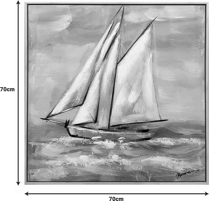 Pikturë në kanavacë Siedo me kornizë, 70x3.5x70cm