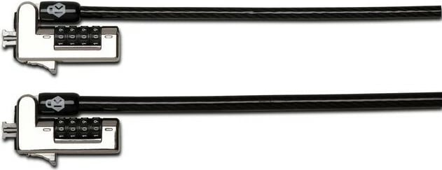 Kensington kabllo sigurie për laptop, Kombinim, 1.8m, NanoSaver, zi, metalik