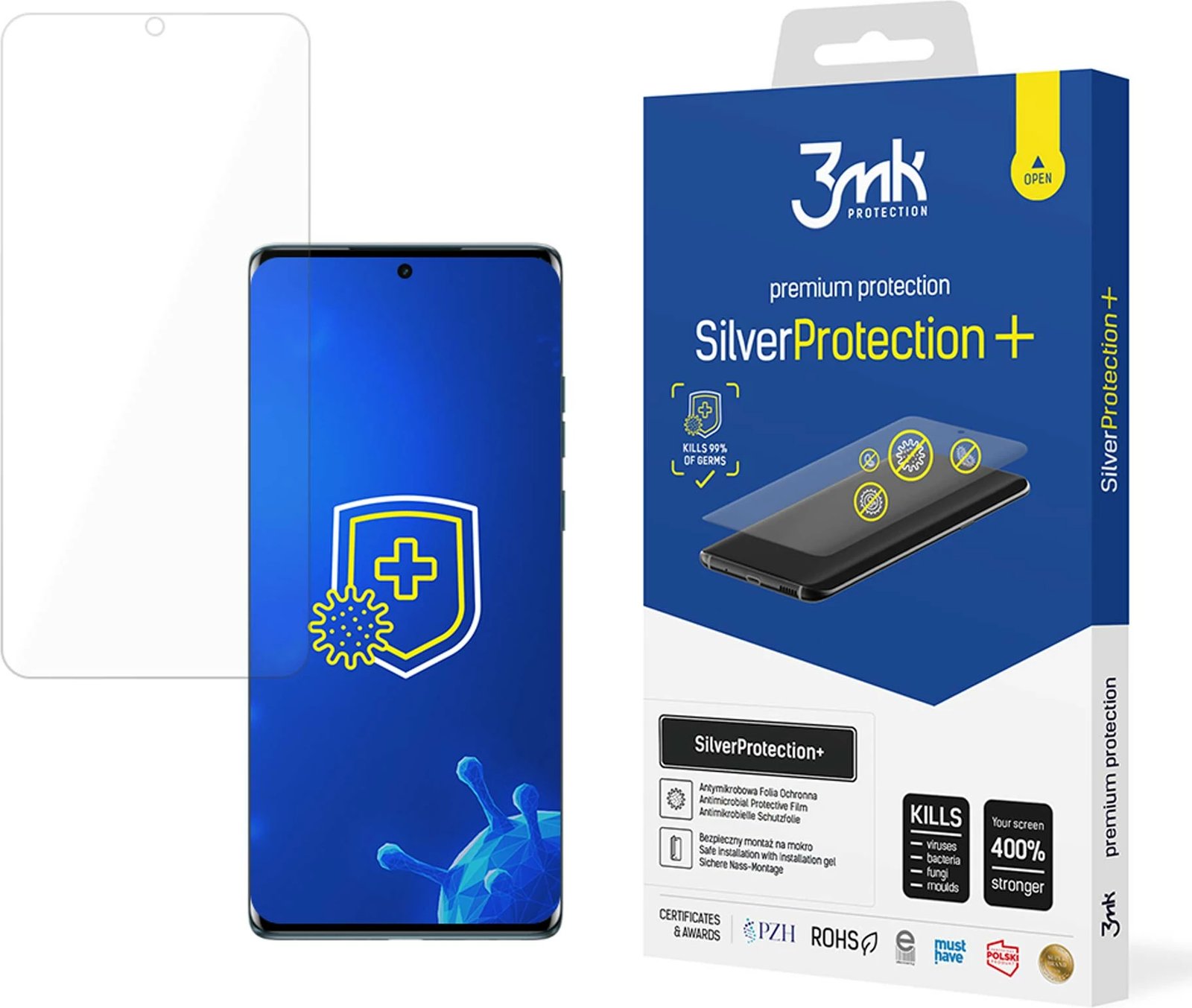 Folje mbrojtëse antibakteriale për ekran, 3mk Protection SilverProtection+ për Motorola Edge 50 Fusion
