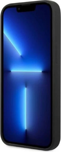 Mbështjellës Guess GUHMP13MSPLK për iPhone 13 6.1", silikon, MagSafe, zi