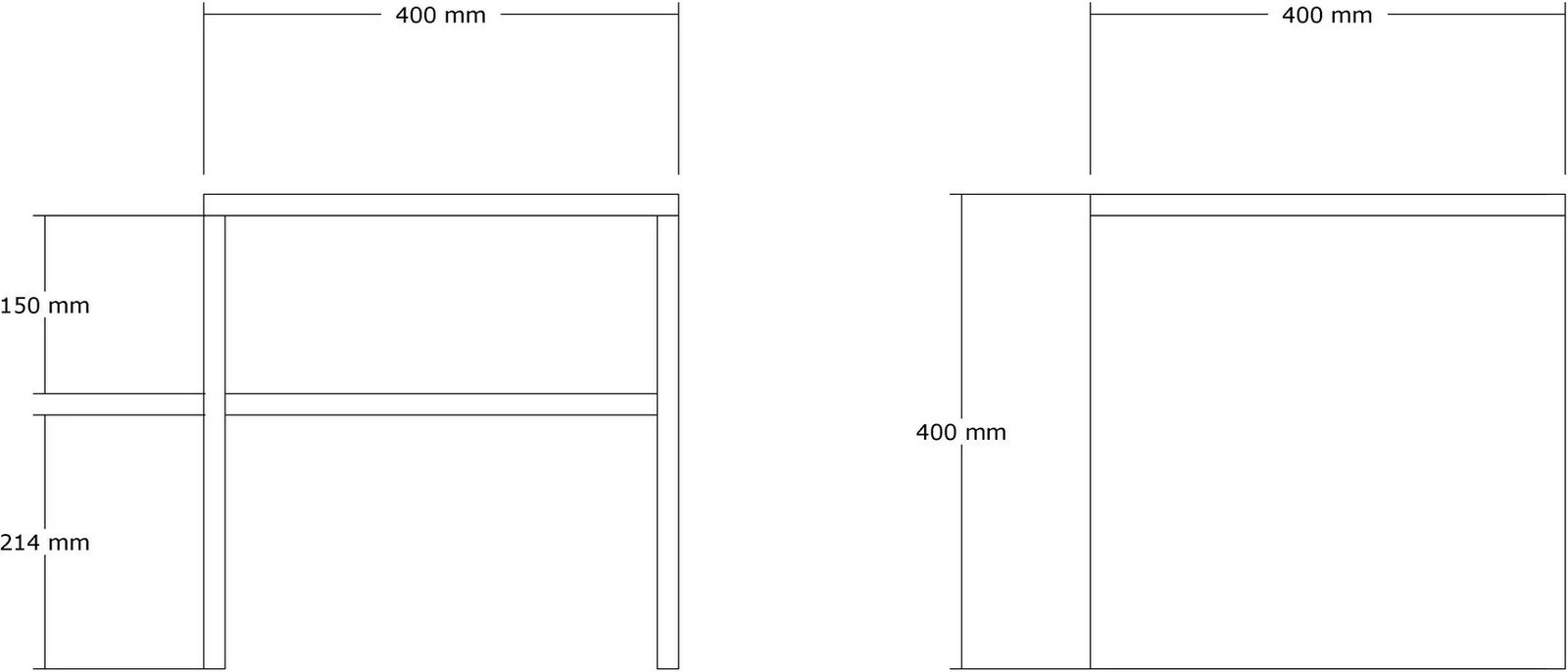 Tavolinë anësore Hanah Home, Morse, ngjyrë lisi