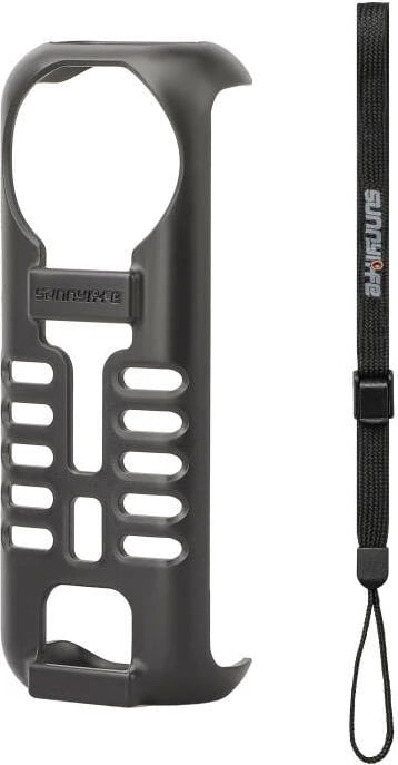 Mbështjellës Sunnylife për Insta360 X4 me litar dore, i zi