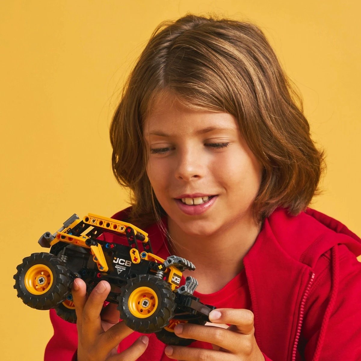 Set ndërtimi LEGO Technic 42199 Monster Jam DIGatron me motor tërheqës, 218 pjesë, verdhë/zezë