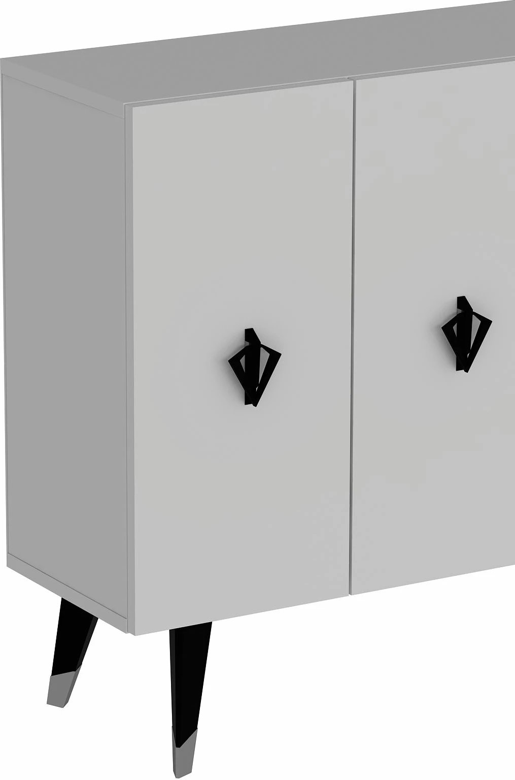 Konsol Skye Decor, 8166KM-32, e bardhë, e zezë, argjend