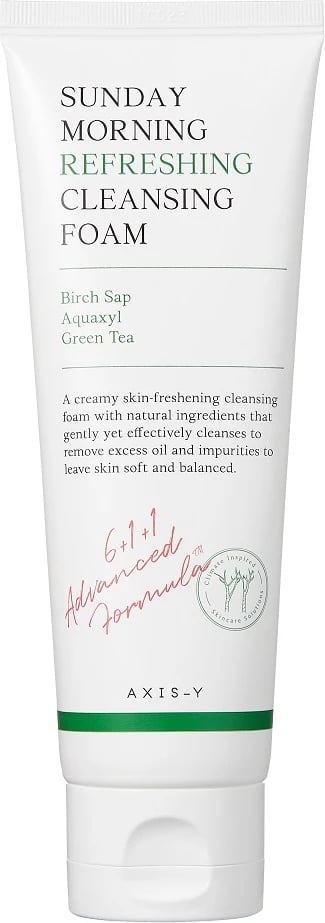 Shkumë pastruese fytyre AXIS-Y Sunday Morning Refreshing Cleansing Foam 120ml për femra