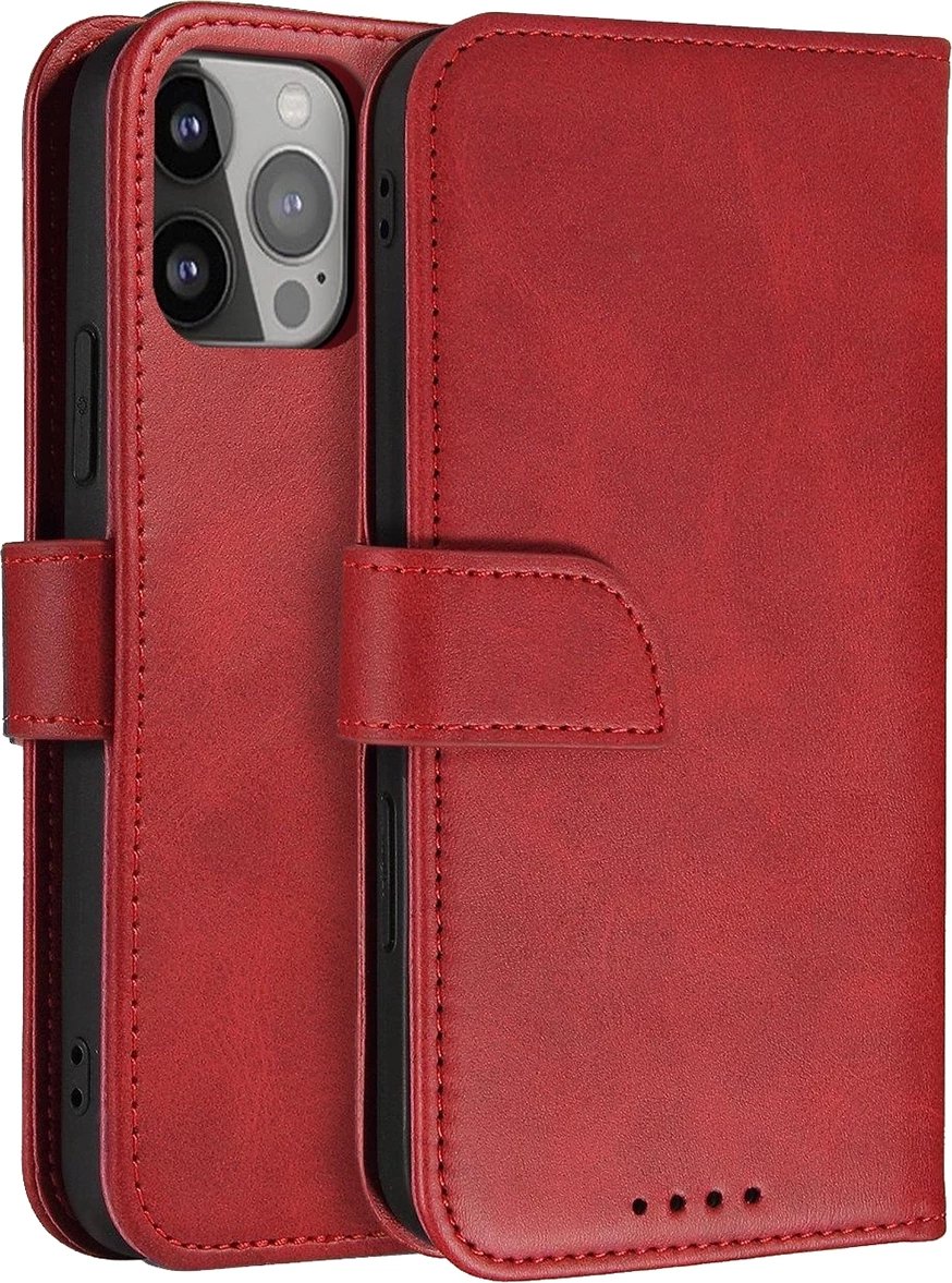 Mbështjellës magnetik me kapak për Samsung Galaxy S25+, Hurtel, i kuq