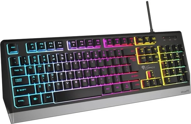Tastierë Genesis Rhod 300 RGB, me ndriçim, me kabllo, e zezë