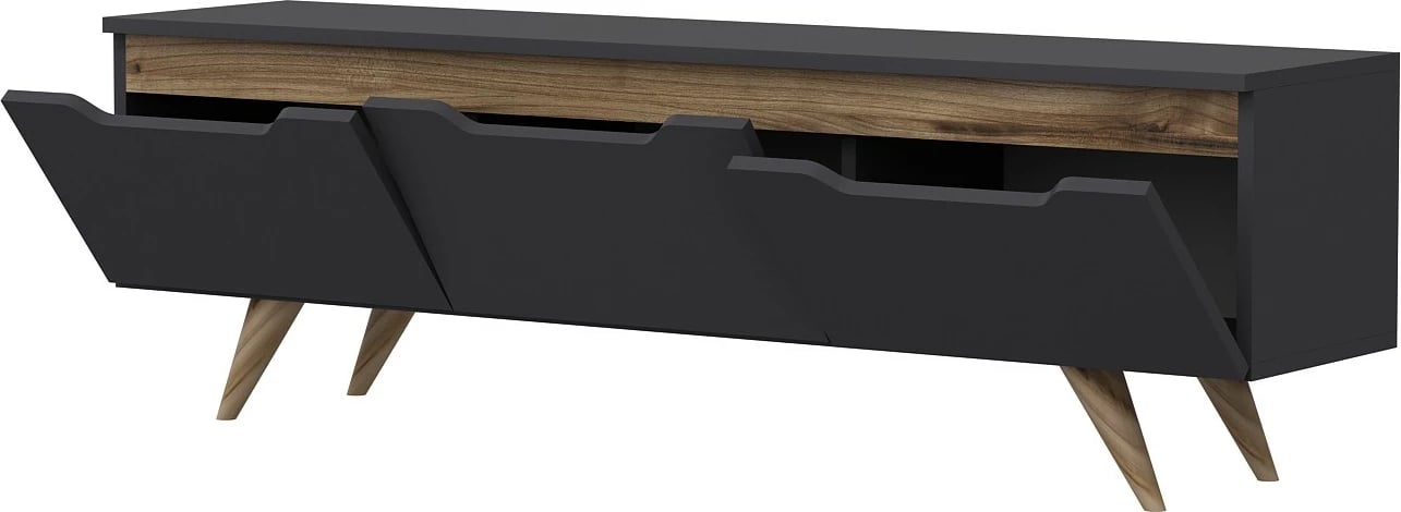 Komodë TV Hanah Home, Prag, anthracite dhe lis