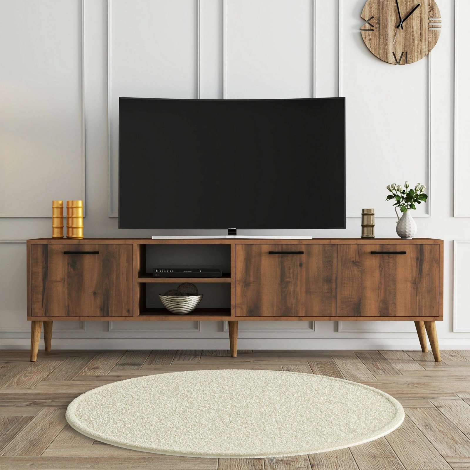 Komodë TV Exxen, ngjyrë arre, 180x53x35cm