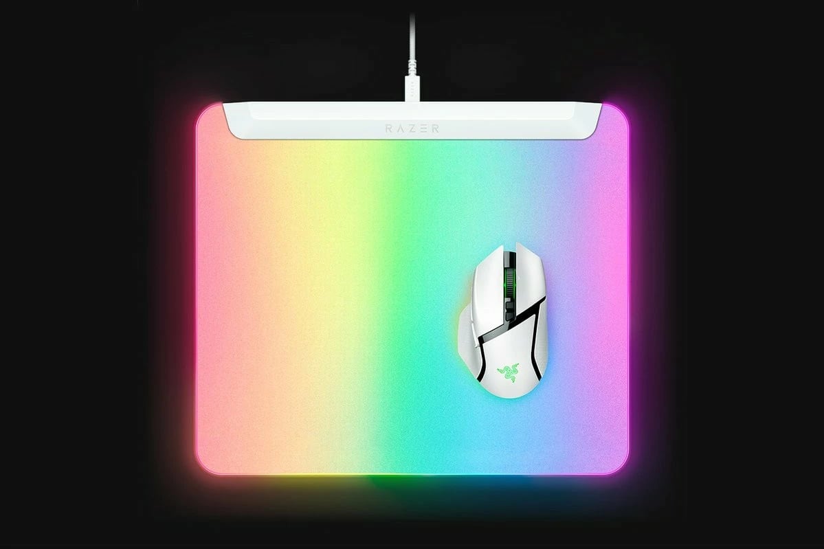 Mauspad Razer Firefly V2 Pro, RGB, 1x USB, i bardhë