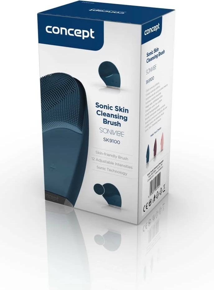 Brushë fytyre Concept Sonivibe SK9100, elektrike, 12 intensitete, smerald