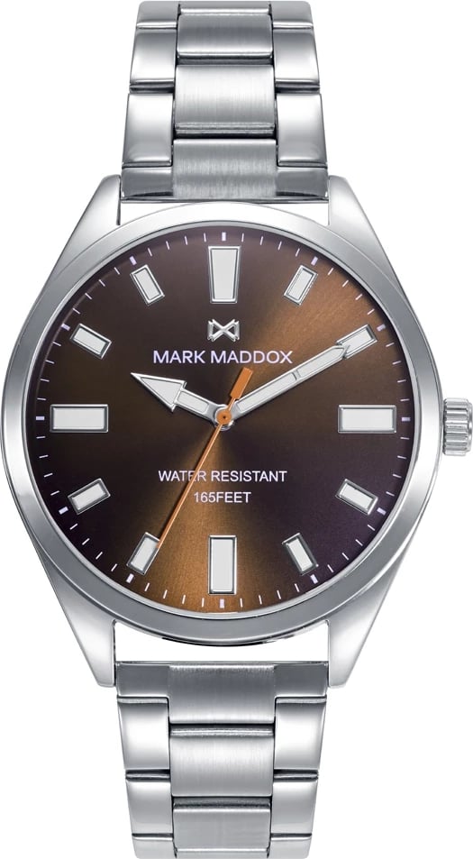 Orë dore për meshkuj MARK MADDOX HM1012-46, argjendtë