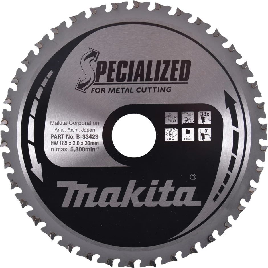 Disk rrethor prerës Makita Specialized B-33423, 18.5 cm, për metal, 1 copë