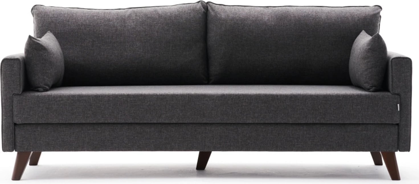 Krevat-sofë treshe, ngjyrë antracit, Bella Sofa Bed