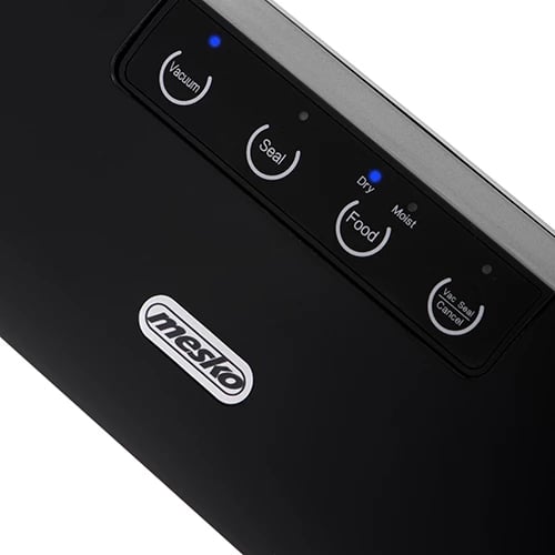 Sealer vakumi, Mesko 4492, 95W 12L/min, gjerësi qese deri 28 cm, 2 moda Dry/Moist, e zezë, set me rul 28cm x 3m + zorrë