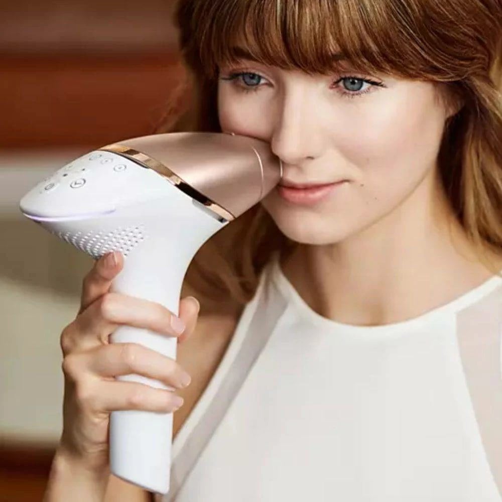 Epilator IPL, Philips, Lumea BRI973/00 SenseIQ, 450,000 pulsime drite, pa kabllo, 3 koka, me aplikacion SkinAI