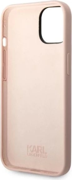 Mbështjellës Karl Lagerfeld Silicone Ikonik për iPhone 14 Plus 6.7", rozë