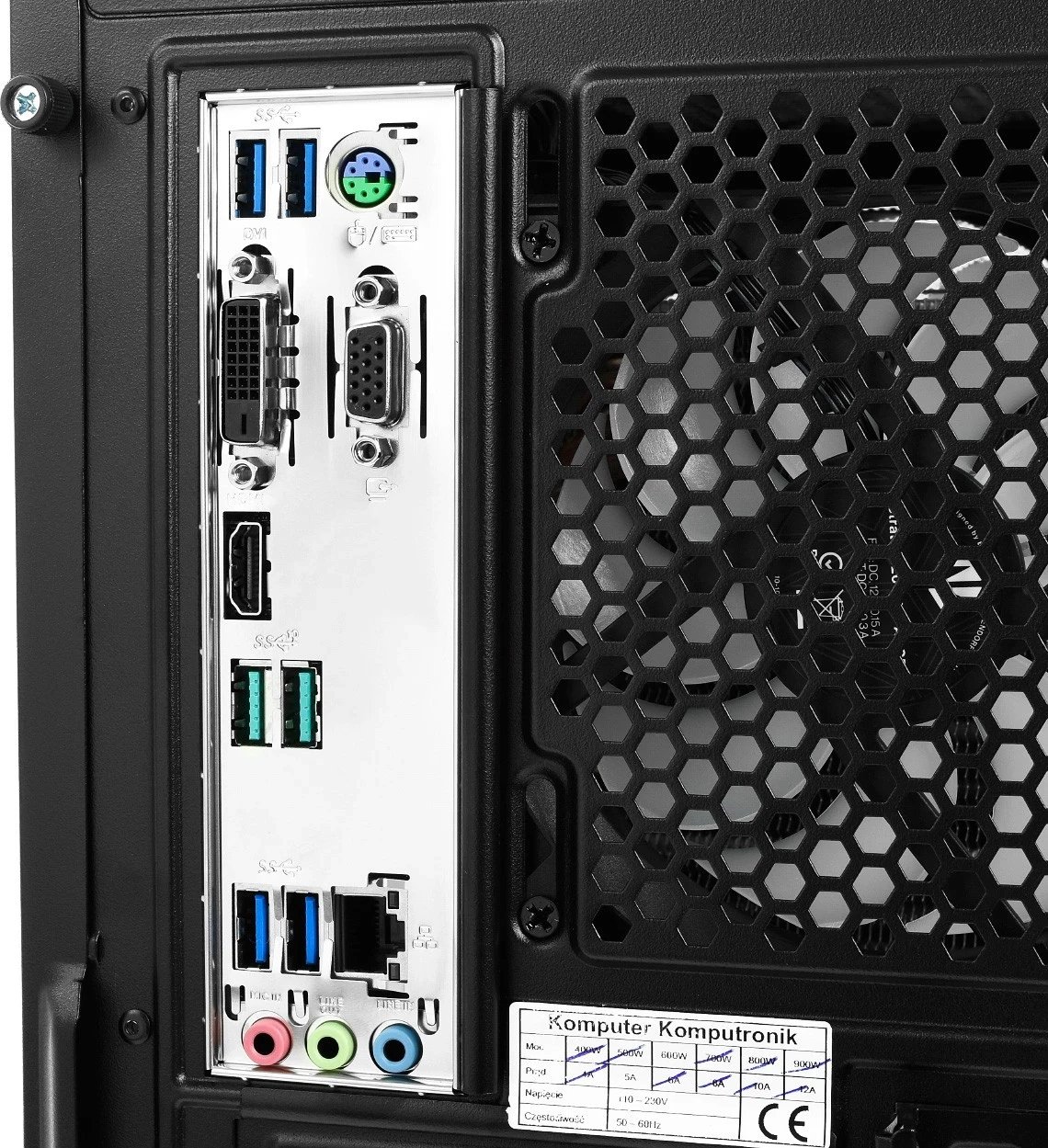 Kompjuter Komputronik Infinity R550, AMD Ryzen 5 5500, RAM 32GB, RTX 4060 Ti, SSD 2TB, e zezë