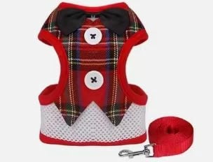 Set këmishë & litar për qen KQP2, e kuqe, S