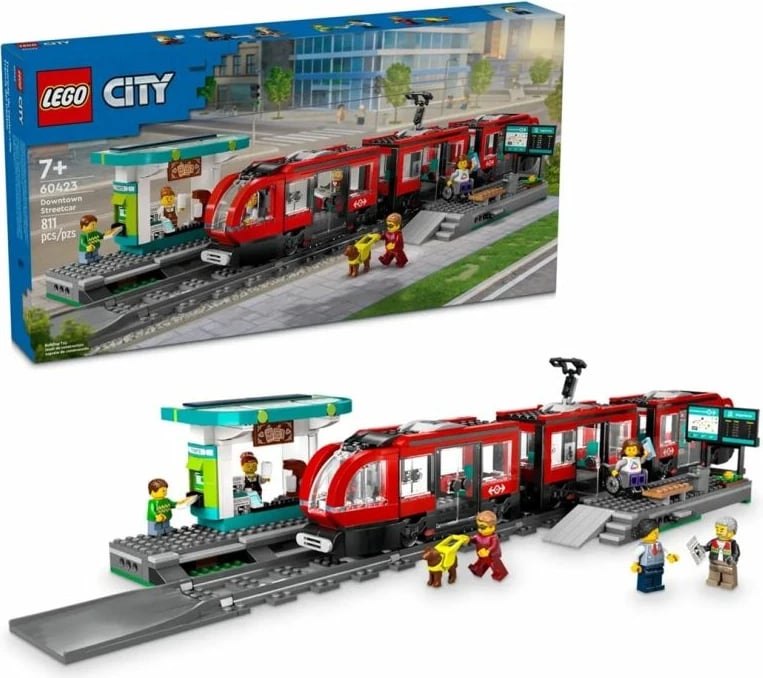 Lego set City tram me stacion