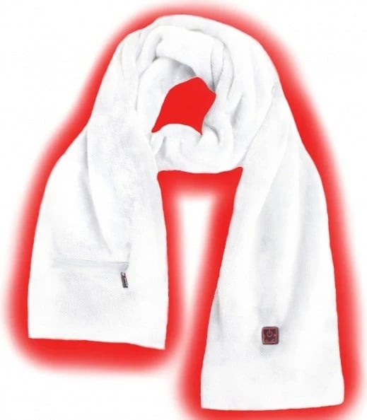 Shall i ngrohtë Glovii GA1W për sporte dimërore, Unisex, Poliestër, Bardhë