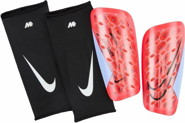 Mbrojtëse këmbësh Nike për futboll, të kuqe