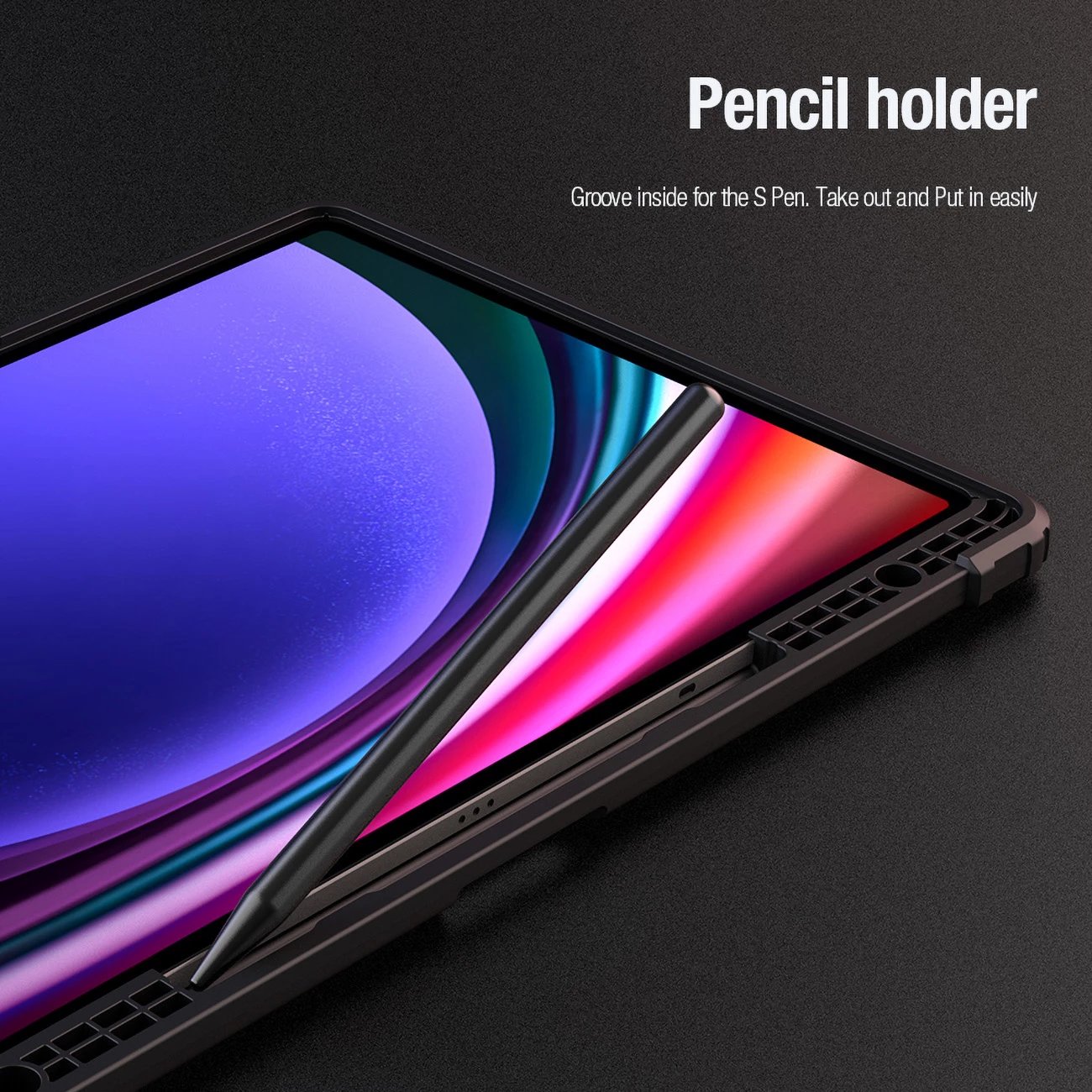 Mbështjellës Nillkin Bumper Leather Case Pro për Samsung Galaxy Tab S9+, e zezë