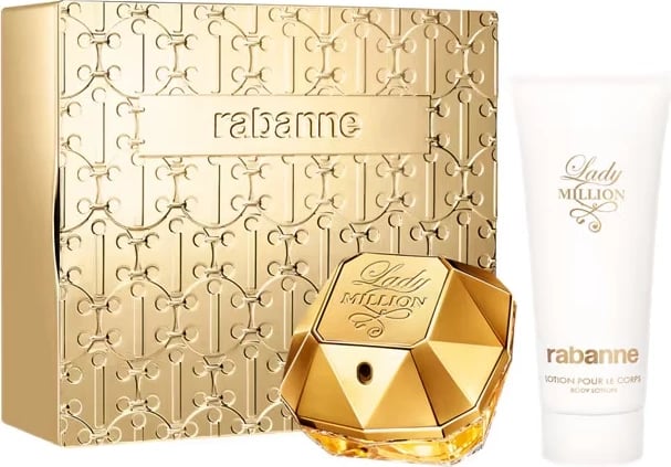 Set Eau de Parfum për femra Paco Rabanne Lady Million, 80ml + Body Balm 100ml
