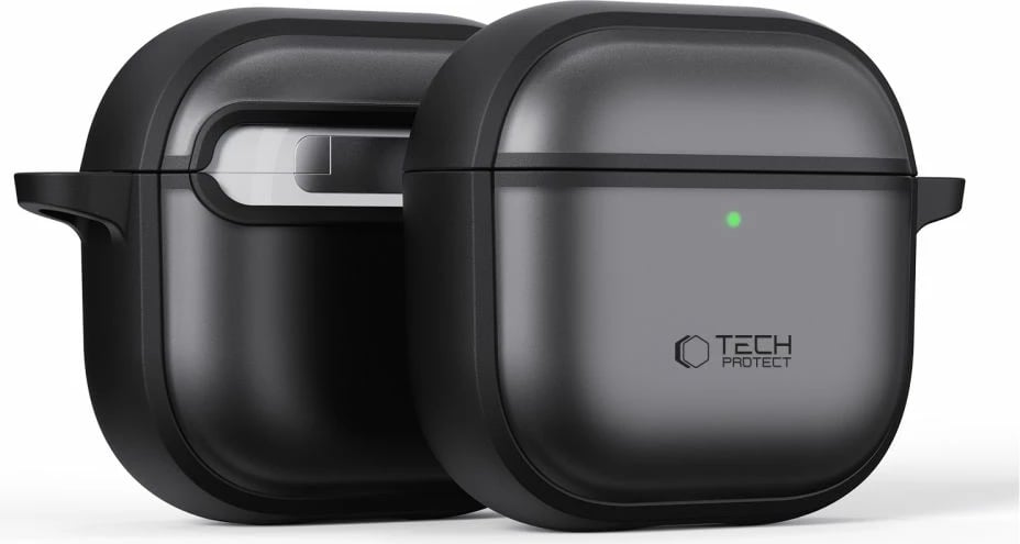 Mbështjellës Tech-Protect Slim Hook për AirPods 4, i zi
