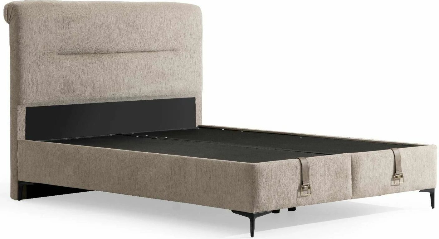 Baze dhe mbështetëse krevati dopio Skye Decor, Mia, 150x200, ngjyrë kafe e çelët