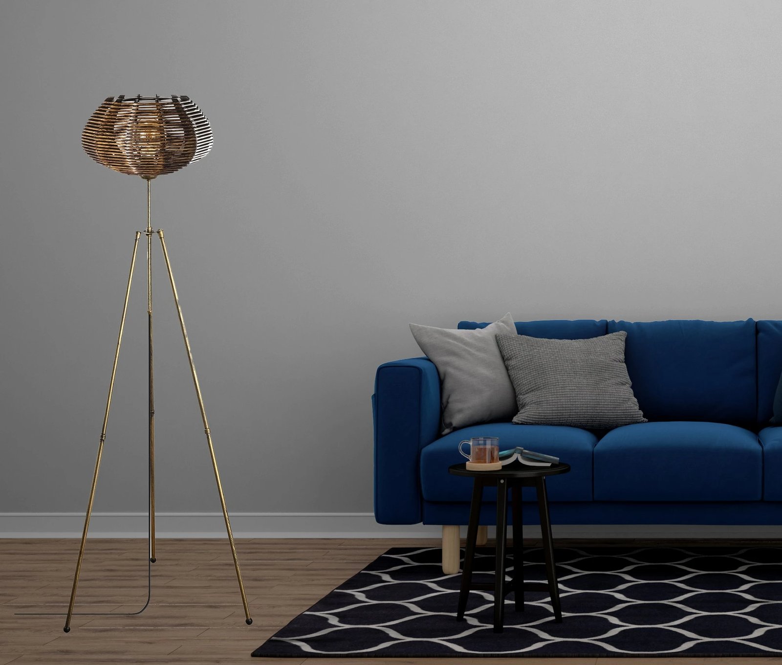 Llambë dyshemeje Opviq, Ellipse Floor, ngjyrë antike