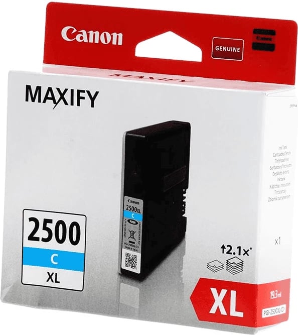 Kartutxh bojë, Canon, PGI-2500XLC (9265B001), XL 19.3 ml, rendiment 1755 faqe, cyan