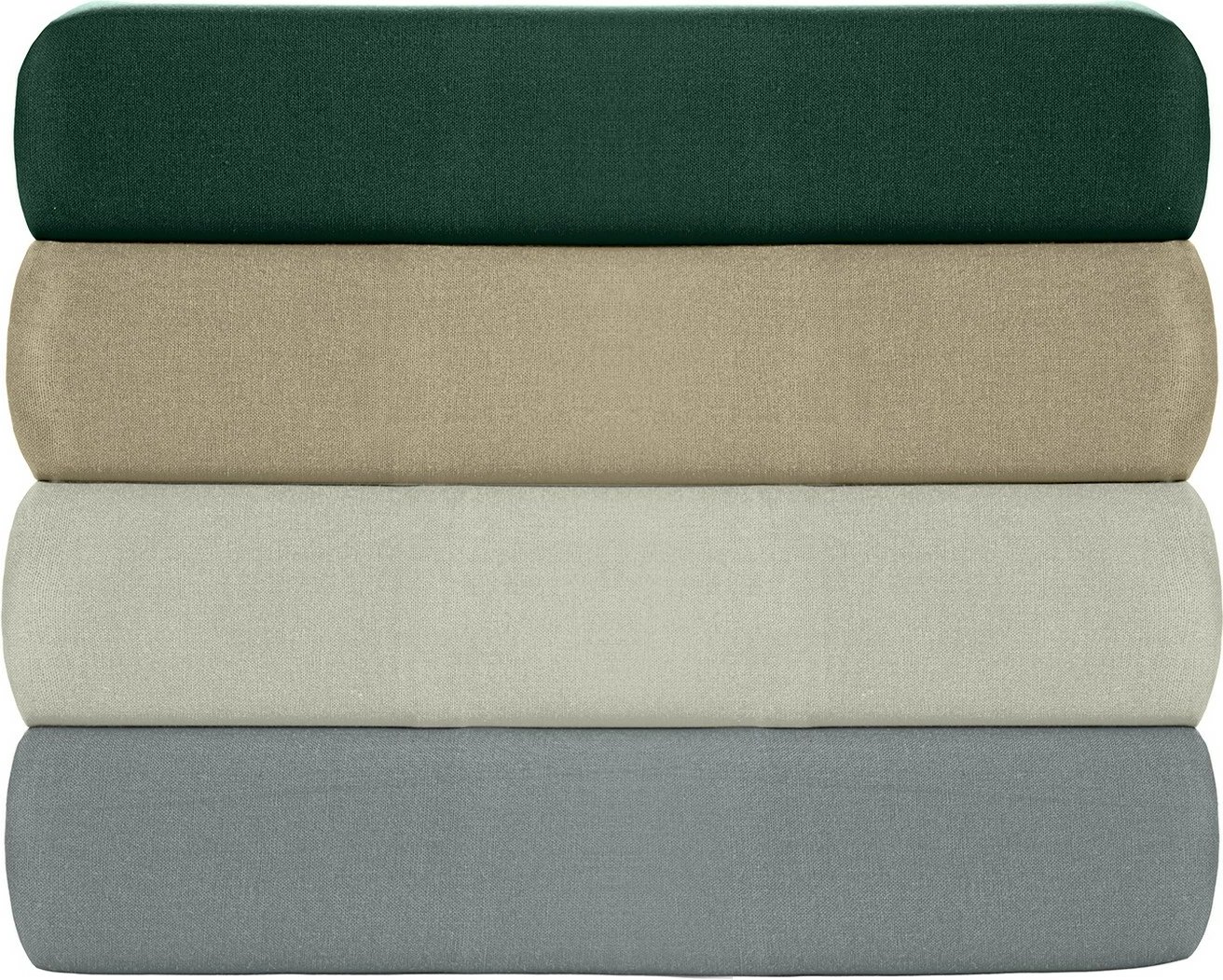 Set jastëkësh (2 copë), ngjyrë e gjelbër e errët, L'essentiel, 50x80cm