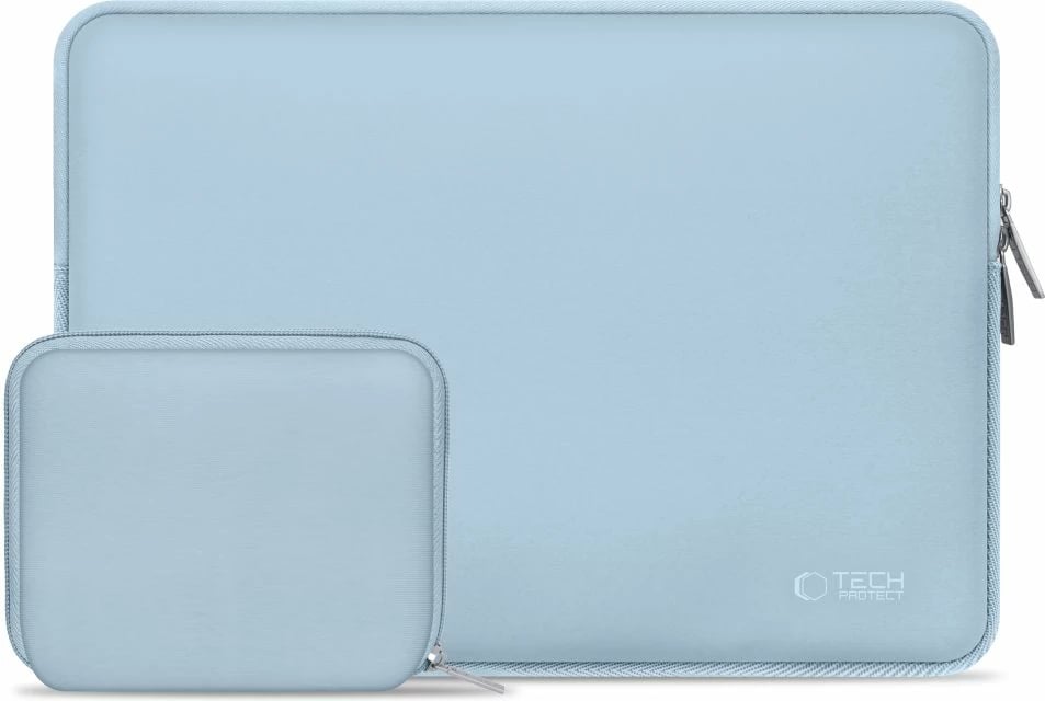 Kasë laptopi Tech-Protect NeoSlim 15-16", set me çantë aksesorësh, Kaltër